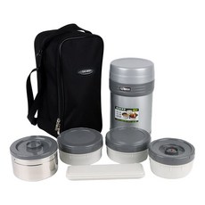 韓國 cosmos 保溫便當 豐富加大款 WJ-855, 混合顏色, 1套