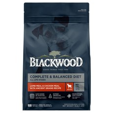 BLACKWOOD 全齡犬配方飼料, 羊肉 + 糙米 + 雞肉, 4.5kg, 1袋