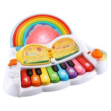 Leap Frog 跳跳蛙 彩虹夢想鋼琴，雙語模式，聲光音效，數字學習，6個月以上適用, 1個, 30cm x 25cm x 7cm