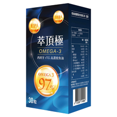 橙姑娘 萃頂極 omega-3 挪威深海魚油 750mg, 30顆, 1盒