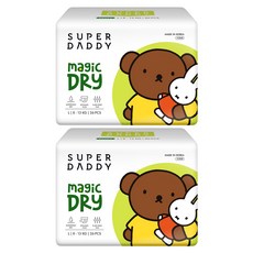 슈퍼대디 매직드라이 팬티형 기저귀 남여공용, 대형(L), 52매