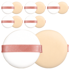 Toolif 彈力緊緻粉撲, 膚色 + 粉紅色, 6個