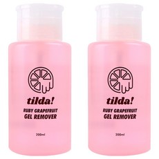 紅葡萄柚凝膠用卸甲液, 2個, 200ml