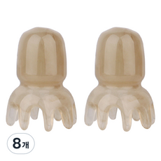 문어 마사지기 두피 괄사, 그레이, 8개