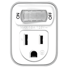 SUN JAKE 永旭電工 3變2節能小壁插 1切1座 超輕鬆！高耐熱!!防火機身, 1個