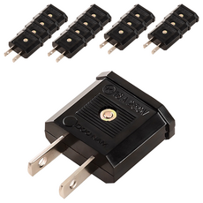 플라이토 돼지코 220V 변환 110V 여행용 어댑터 플러그 1구 E-9710, 44mm, 블랙, 15개