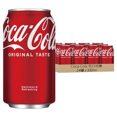 Coca-Cola 可口可樂 汽水, 330ml, 24罐