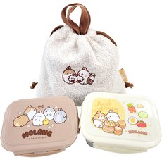 LILFANT Molangi Poggle Bag不鏽鋼雙層飯盒組, 1組