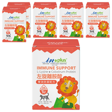 IN-Plus 左旋離胺酸 雙效防禦配方貓用營養劑, 初乳免疫球蛋白, 30g, 維持免疫力, 6盒