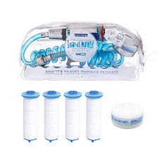 샤워플러스 여행용 샤워기 헤드 본체 + 녹물필터5p + 헤드염소필터2p, 1개