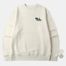 NEPA 男女通用透氣飛蠅釣印花棉質半寬鬆版型大學T FJE5351