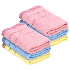 GRACE 格蕾絲 純棉洗臉毛巾3件組 斜條紋款 台灣製 柔軟吸水 顏色隨機, 2組