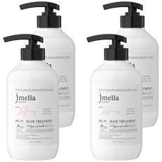 jmella 香氛護髮乳 Blooming Peony 17種胺基酸複合物 法國頂級香料 pH5.0~6.0弱酸性, 500ml, 4瓶