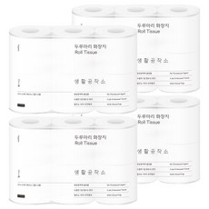 生活工坊 天然紙漿3層捲筒衛生紙, 27m, 6捲, 4袋