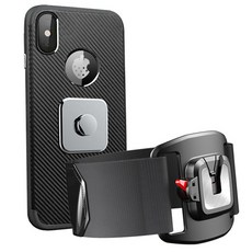 Herb Plus 智慧型手機運動手腕臂帶, 黑色, 1個