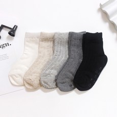 DRESSHOUSE 孩童素色中筒襪 5雙