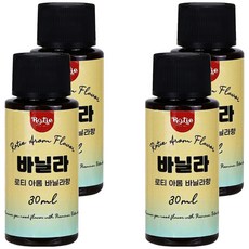 로티 아롬 식품 향료 바닐라향, 30g, 4개