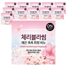 온더바디 플라워 휘핑 비누 체리블라썸, 90g, 12개입