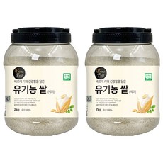 Prime Field 유기농 쌀 백미, 2kg, 2개, 상