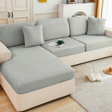 涼感新科技彈力冰絲沙發套 加大, 淺灰色, XL(150~190 x 65~85 x 5~20cm), 1個