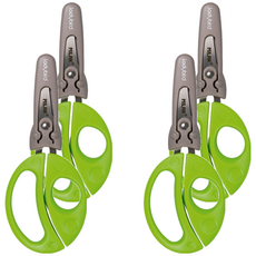 MILAN 小瓢蟲學童安全可攜式剪刀 含刀柄套, 4色隨機, 4支