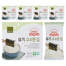 ORGAORGA WHOLE FOODS 孩童無調味海苔, 香濃口味, 15g, 5盒