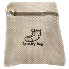 KOUJI叩吉 好物刺繡洗衣網 小號18*22cm, 米色, 5個