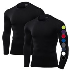 ARMEDES 男款長袖素色瑜珈登山騎行健行底層衣內搭衣上衣 2件組 AR-52