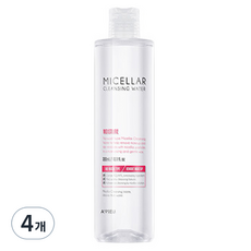 어퓨 미셀라 클렌징 워터 모이스처, 300ml, 4개
