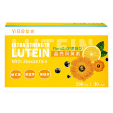YIBO 益寶 晶亮葉黃素 游離型, 30顆, 500mg, 1盒