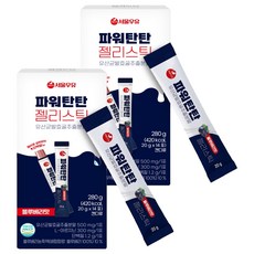서울우유 파워탄탄 젤리스틱 유산균발효굴추출분말 14p, 280g, 2개