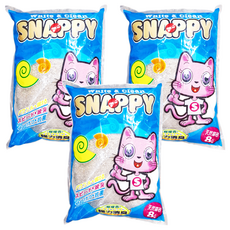 SNAPPY 粗貓砂，添加殺菌顆粒 檸檬味, 8L, 3袋, 檸檬香