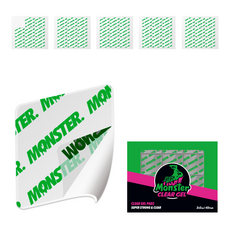 Monster CLEAR GEL 超強力方形貼紙型透明凝膠 45入, 1個, 透明