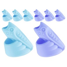 WISEDAY 兒童握筆器 貓頭鷹款 右手用, 藍色, 8個