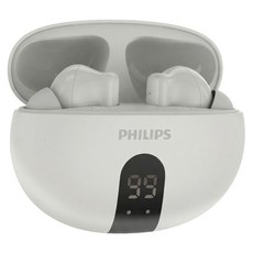 PHILIPS 飛利浦 Wireless 入耳式 無線耳機 LED Display 白色 TAT3559