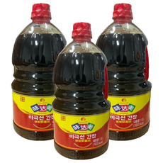 미달미 신호 위다미 미극선 양조간장, 3개, 1.8L