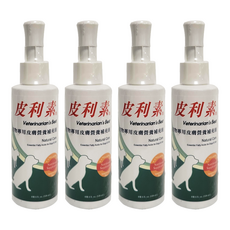 Veterinarian's Best 巔峰 皮利素 寵物專用皮膚營養補充液, Natural Care, 含Omega-3, Omega-6, 120ml, 皮膚/毛髮, 4瓶