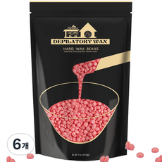 라이프스탠스 셀프 브라질리언 왁싱 로즈 하드왁스, 450g, 6개