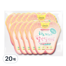소프리스 히노끼 풋필링 마스크, 1개입, 20개