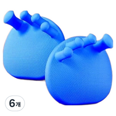 JOABIN 足部運動 小腿 腿部 腳趾 訓練 ONE SIZE, 6個, 藍色