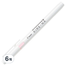 파이롯트 키레나 형광펜, 페일핑크, 6개
