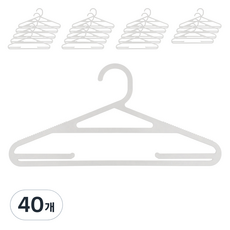 SUGARLAB 甘蔗衣架, 40個, 白色