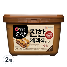 清淨園 Sunchang 傳統家常大醬 方形, 450g, 2個