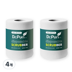 Dr. Fury 一次性洗滌器小型 60p, 白色, 4捲