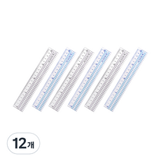 아이비스 20cm 컬러방안자 SP, 혼합색상, 12개