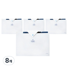 알로데 심플 도큐먼트 파일 보관 케이스, TYPE 03 화이트, 8개