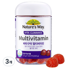 네이처스웨이 비타구미 멀티비타민 딸기맛 120p, 120정, 3개