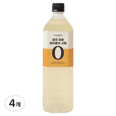 맘껏푸드랩 제로슈가시럽 스테비아 헤이즐넛, 4개, 1L