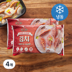 굿푸드 한끼딱 든든한 김치 떡만두국 사골맛 (냉동), 194g, 4개