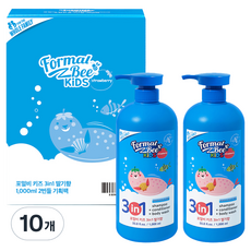 Formal Bee KiDS 3in1 沐浴乳 草莓香, 10個, 1L